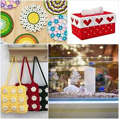 4 лист прямоугольный пластиковый сетчатый холст листы&nbsp;DIY-CP0012-72A