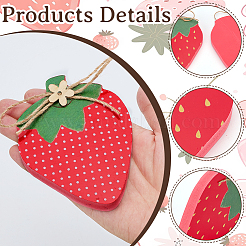 Настольное украшение из лесной клубники&nbsp;AJEW-WH0434-14