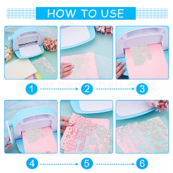 Stencil per stampi in acciaio al carbonio da 3 pz 3 stili&nbsp;DIY-WH0309-551