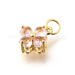 Латунные микро проложить кубического циркония подвески&nbsp;KK-V008-11G-06