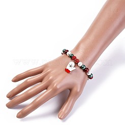Bracelets de breloque d'émail d'alliage&nbsp;BJEW-JB04511-01