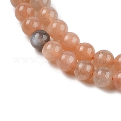 Нити из натуральных бусин из нескольких лунных камней&nbsp;LS-G-J157-6mm-06A-01