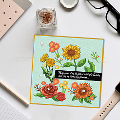 2 Stück Stanzschablonen aus Kohlenstoffstahl mit Blumenmotiv in 2 Stilen.&nbsp;DIY-WH0309-3123