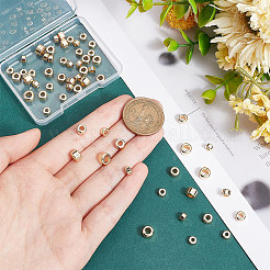 60шт 3 стиля латунные бусины&nbsp;KK-BC0012-39