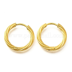 Pendientes de aro de acero inoxidable 304 para mujer&nbsp;EJEW-M068-14G-06