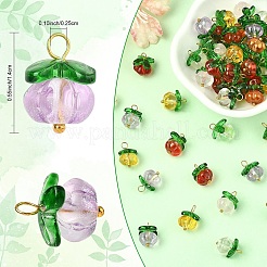 10 шт. подвески из тыквенного стекла&nbsp;PALLOY-YW00139-01