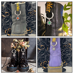 Сплав с подвесками в виде кошачьего глаза&nbsp;HJEW-AB00224