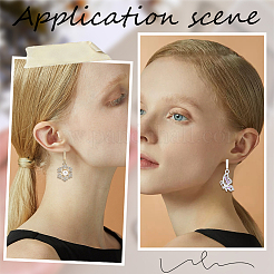 6 paire de boucles d'oreilles créoles en laiton&nbsp;KK-BBC0027-51A