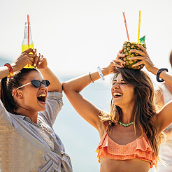 4шт. двухцветные акриловые браслеты&nbsp;BJEW-UN0001-80B