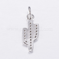 Латунные микро проложить кубического циркония подвески&nbsp;ZIRC-E135-34P