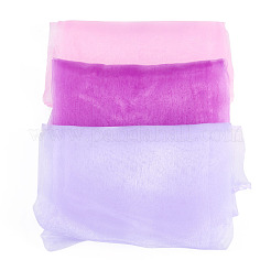 6 Stück 3 Farben einfarbiger Nylon-Seidenschal für Frauen und Mädchen&nbsp;AJEW-TA0003-36