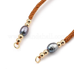 Fabrication de bracelet en fil de nylon tressé réglable&nbsp;AJEW-JB00714-01