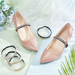 4 Paar 4 Farben Anti-Loose-Schnürsenkel für hochhackige Schuhe&nbsp;DIY-CP0008-56