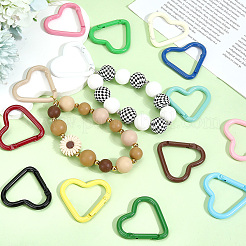 20 шт. алюминиевые пружинные кольца-затворы&nbsp;KEYC-SC0001-63