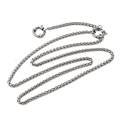 Цепочка из нержавеющей стали 201 толщиной 3 мм&nbsp;NJEW-K302-08P