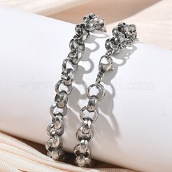 7 mm Rolo-Ketten aus Edelstahl 304 für Damen und Herren&nbsp;NJEW-Z115-01P