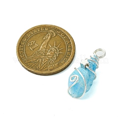 Гальванические хрустальные подвески природного кварца&nbsp;PALLOY-JF02801-02