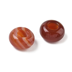 Natürliche Karneol Europäische Perlen&nbsp;G-G740-14x8mm-15