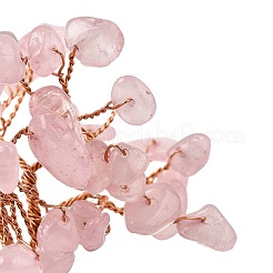 Крошка из натурального розового кварца украшение дерево жизни&nbsp;DJEW-Q010-01B