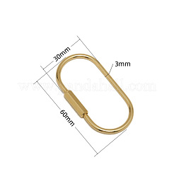 Латунные брелоки с карабином&nbsp;LS-KK-ZX025-62C