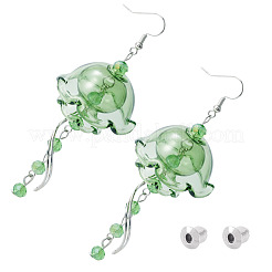 Латунь болтающиеся серьги&nbsp;EJEW-TAC00022