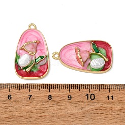 Сплав эмали цветочные кулоны&nbsp;ENAM-B028-41KCG-05