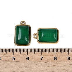 Pendenti in agata onice verde naturale (tinta e riscaldata)&nbsp;STAS-K291-04G-06