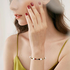 200 шт. Гальванические стеклянные бусины&nbsp;EGLA-DC0001-17