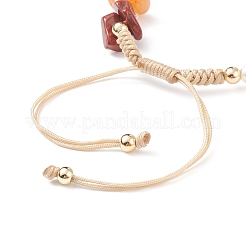 Braccialetti di perline intrecciate con pietre miste naturali e sintetiche&nbsp;BJEW-JB08719-02