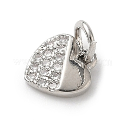 Латунные микропаве прозрачные кубические циркониевые подвески&nbsp;KK-A273-04P