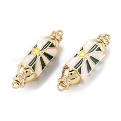Настоящие позолоченные 18k латунные соединители с микропаве&nbsp;ZIRC-A020-24G