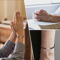 24 bracelet à maillons croisés en alliage&nbsp;BJEW-GO0001-44