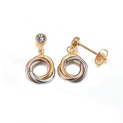 Orecchini pendenti in acciaio inossidabile 304&nbsp;EJEW-H367-16M