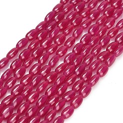 Fili di perle di corindone rosso coltivate in laboratorio&nbsp;GG-CBAC488-02A