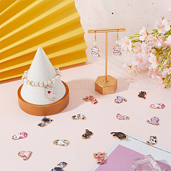 24шт 12 стиля подвески из сплава с эмалью&nbsp;ENAM-SC0005-36