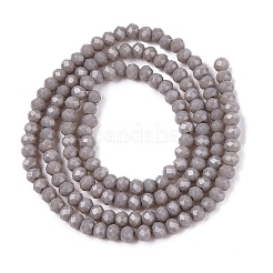 Fili di vetro in giada imitazione di colore solido opaco&nbsp;EGLA-A044-P1mm-D10