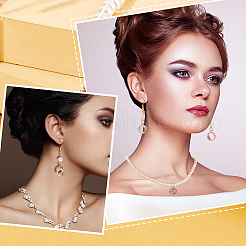 16 шт. 4 стиля подвески с открытой задней частью из латуни с кабошонами&nbsp;FIND-AR0001-53