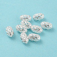 Латунные филигранные бусы&nbsp;KK-H737-8x5mm-S