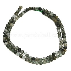 Natürlichen grünen Rutilquarz Perlen Stränge&nbsp;GG-CBA9722-A05-4mm