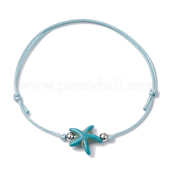 Bracelets de perles tressées en polyester ciré&nbsp;BJEW-JB11103