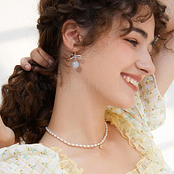 24 шт. латунные крючки для сережек в форме банта&nbsp;KK-FH0007-22