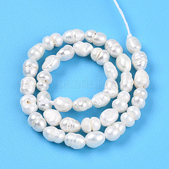 Нити из натурального культивированного пресноводного жемчуга&nbsp;LS-PEAR-N012-02N-01