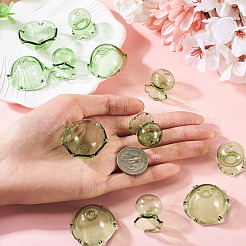 6 комплект прозрачных стеклянных колпачков&nbsp;GLAA-BY0001-07D