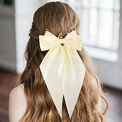 Тканевые заколки для волос с большим бантом&nbsp;AJEW-CP0008-41A-01