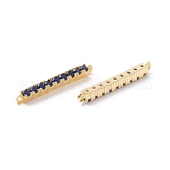 Charms connestor in ottone placcato a cremagliera con micro pavé di zirconi&nbsp;KK-D073-03G-04-NR