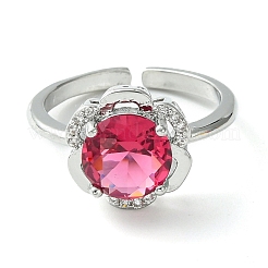 Кольцо Bass Micro Pave с кубическим цирконием&nbsp;RJEW-Z033-19B