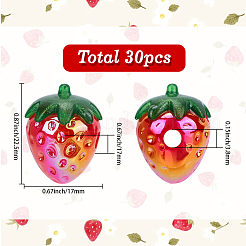 30 шт. подвески из гальванического непрозрачного акрила&nbsp;PACR-SC0001-10