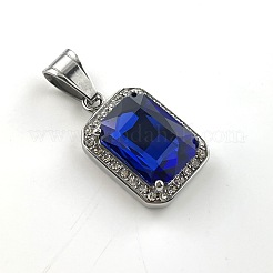 Элегантные ожерелья с подвесками из нержавеющей стали 304 в стиле панк-хип-хоп со стразами&nbsp;XQ7277