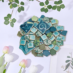 500 g 4 stili piastrelle mosaico cabochon in porcellana&nbsp;DIY-SP0007-72