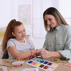 Доска для дизайна из фетровых бусин&nbsp;LS-DIY-WH0419-98H-01